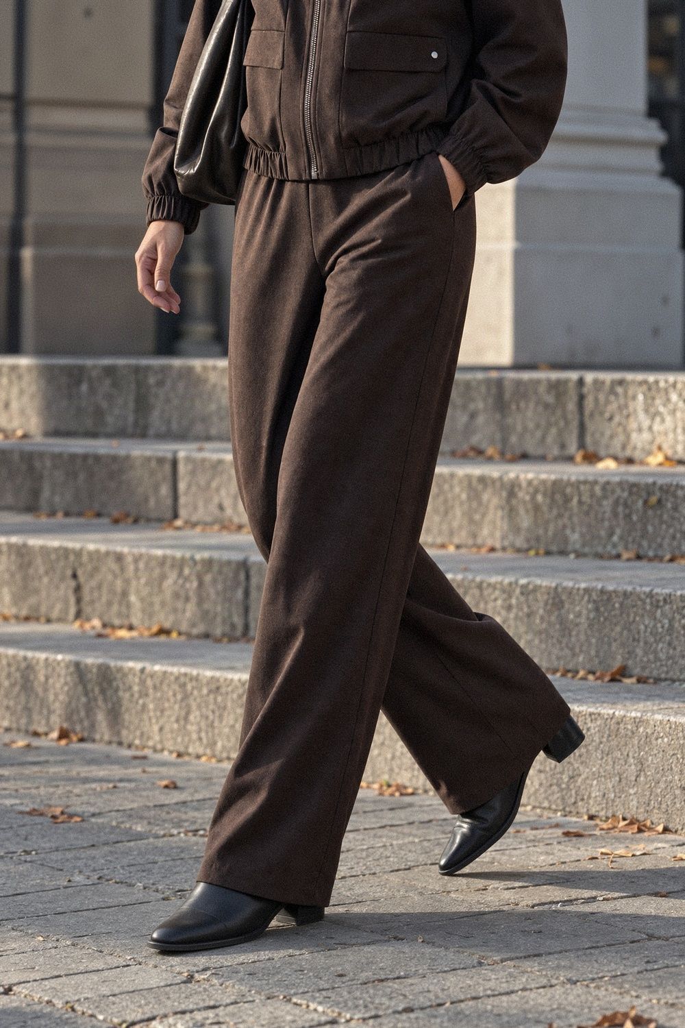 Штани широкі костюмні на резинці зі стрілками 2451.6835 фото